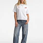 Polera Mujer Boxy Fit Print Crudo - Miniatura 3
