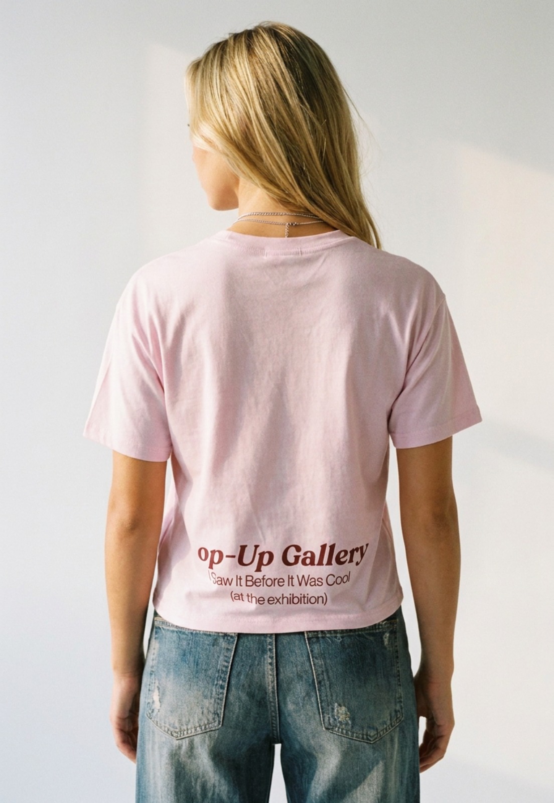 Polera Mujer Boxy Fit Print Rosado 2