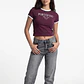 Polera Mujer Estampado Número Burdeo - Miniatura 4