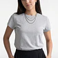 Polera Mujer Basic Cuello Redondo Gris - Miniatura 3
