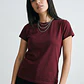 Polera Mujer Basic Cuello Redondo Uva - Miniatura 4
