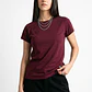 Polera Mujer Basic Cuello Redondo Uva - Miniatura 5