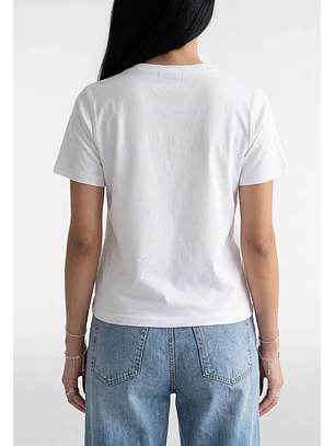 Polera Mujer Estampado Milano Blanco