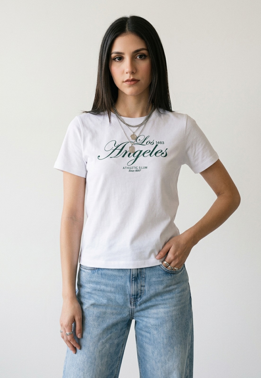 Polera Mujer Estampado Milano Blanco 1