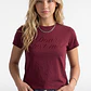 Polera Mujer Texto Bordado Y Flock Burdeo - Miniatura 4