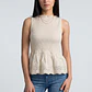 Peto Mujer Romantic Broderie Crudo - Miniatura 1