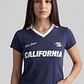 Polera Mujer Con Cuello Azul - Miniatura 3
