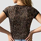 Polera Mujer Leopardo Tachas Beige - Miniatura 2
