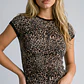 Polera Mujer Leopardo Tachas Beige - Miniatura 4