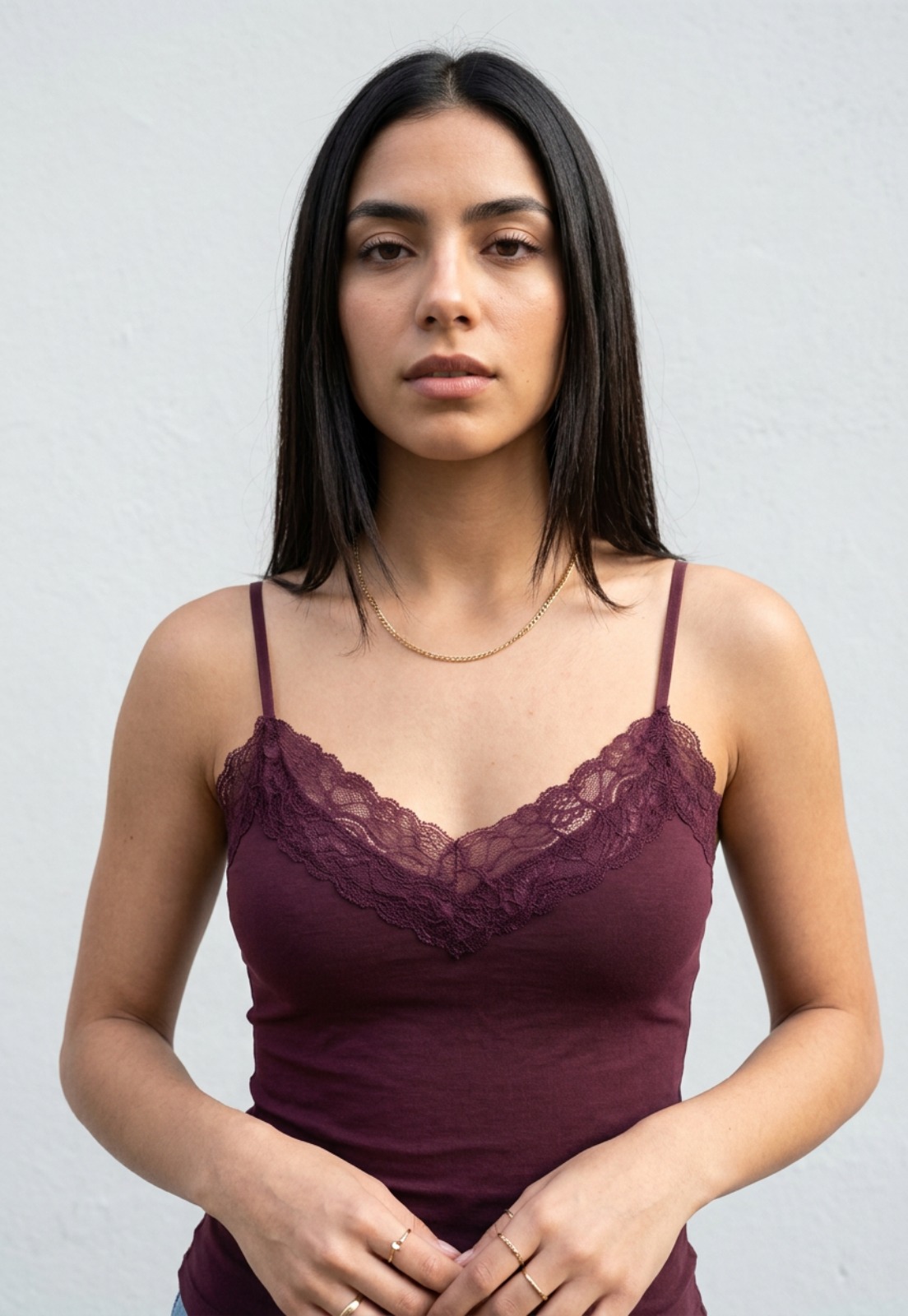 Body Mujer Pabilo Escote Encaje Uva 2