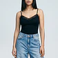 Body Mujer Pabilo Escote Encaje Negro - Miniatura 1