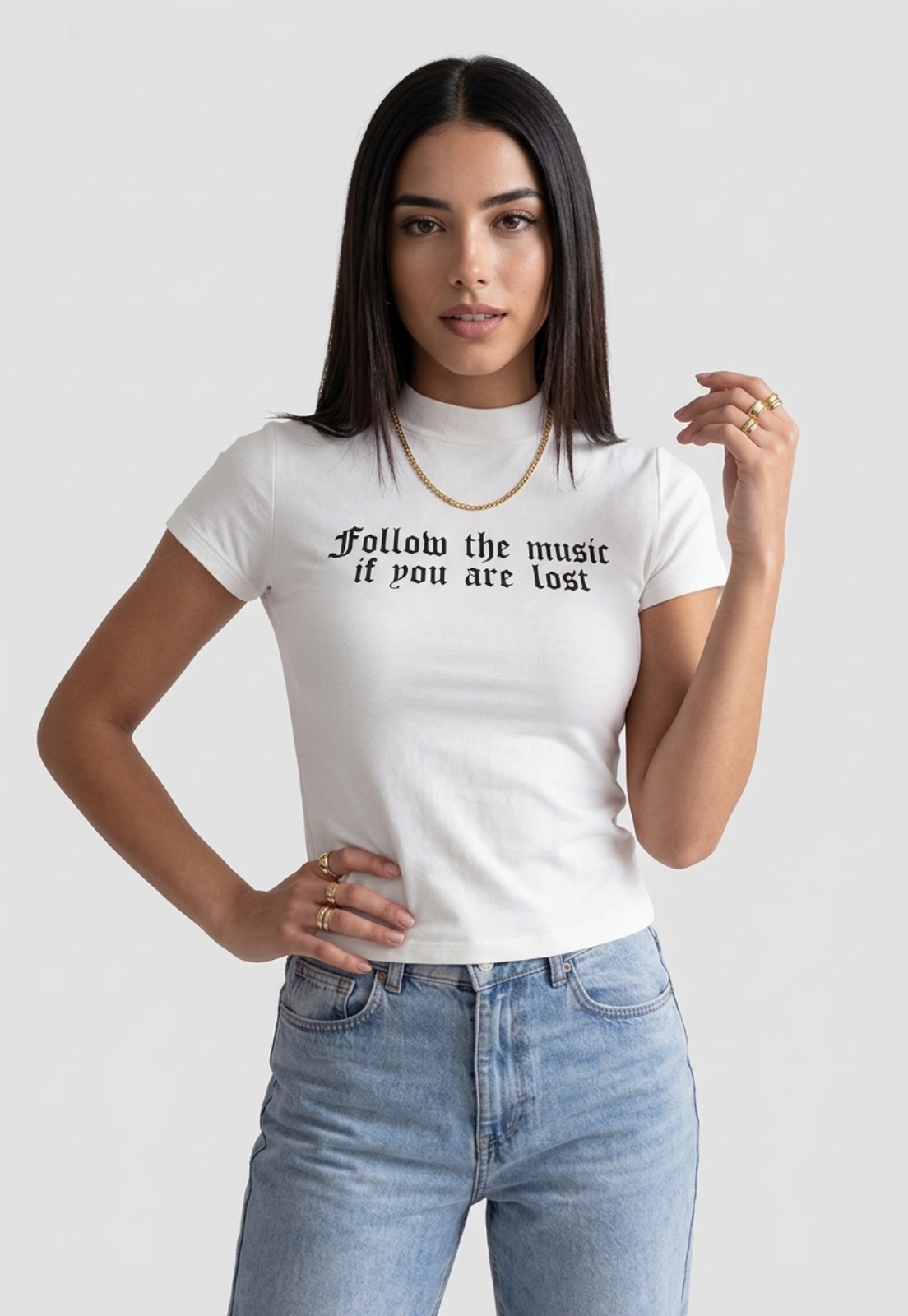 Polera Mujer Frases Crudo 1
