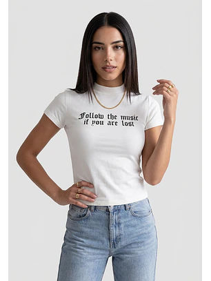 Polera Mujer Frases Crudo