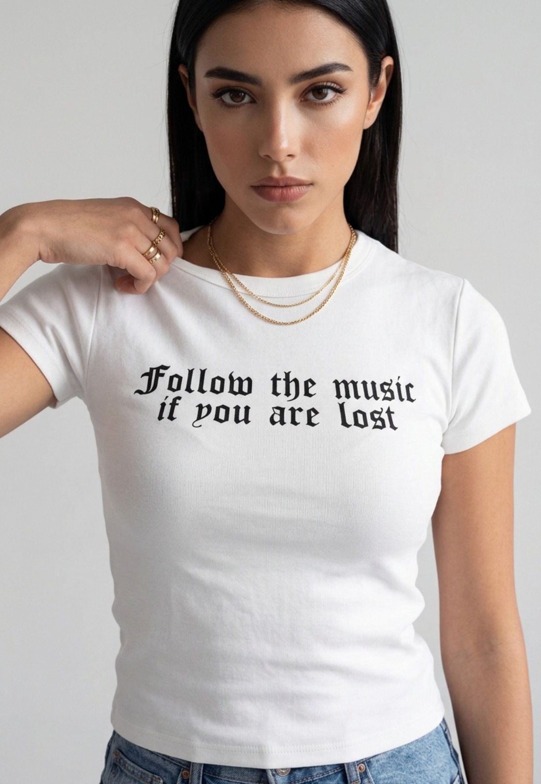 Polera Mujer Frases Crudo 4