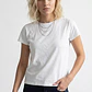 Polera Mujer Basic Cuello Redondo Crudo - Miniatura 1