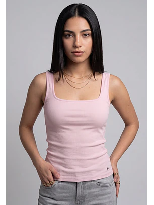 Peto Mujer Escote Cuadrado Rosado