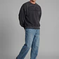 Polerón Hombre Oversize Lavado Negro - Miniatura 3