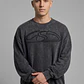 Polerón Hombre Oversize Lavado Negro - Miniatura 4