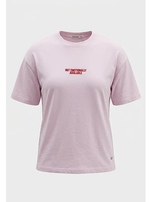 Polera Mujer Loose Gráfico Rosado