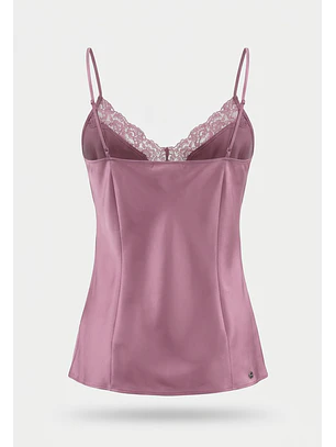 Peto Mujer Lencero Encaje Rosado