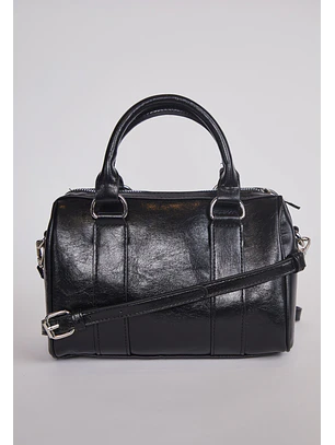 Cartera Mujer Crossbody Cierres Negro