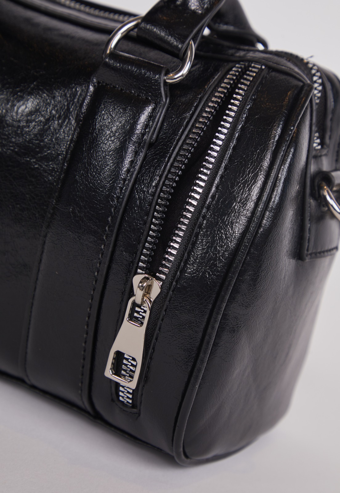 Cartera Mujer Crossbody Cierres Negro 3