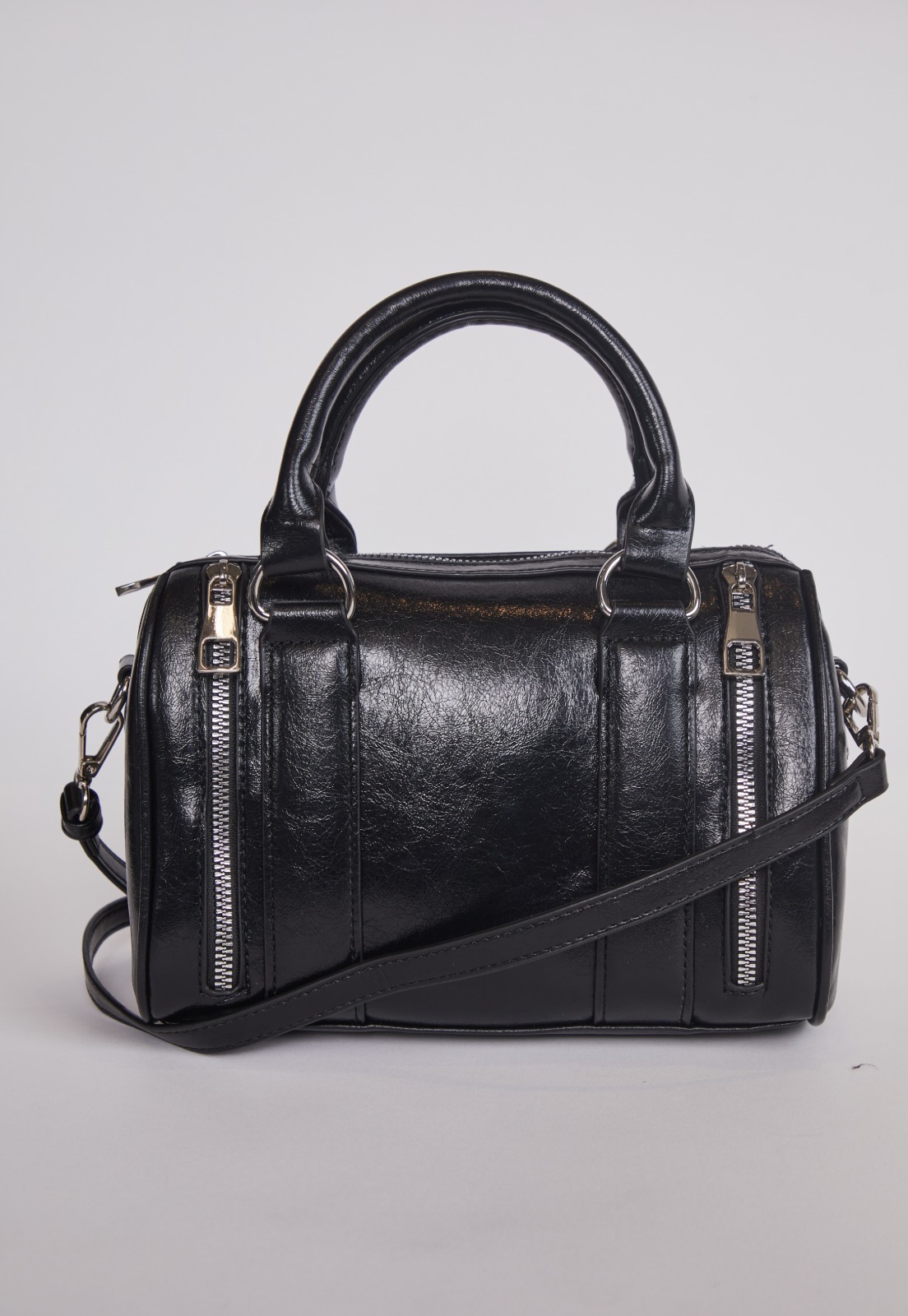 Cartera Mujer Crossbody Cierres Negro 1