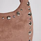 Cartera Mujer Hombro Tachas Café - Miniatura 3