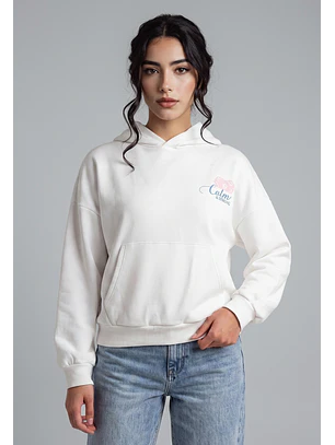 Polerón Mujer Estampado Pink Crudo