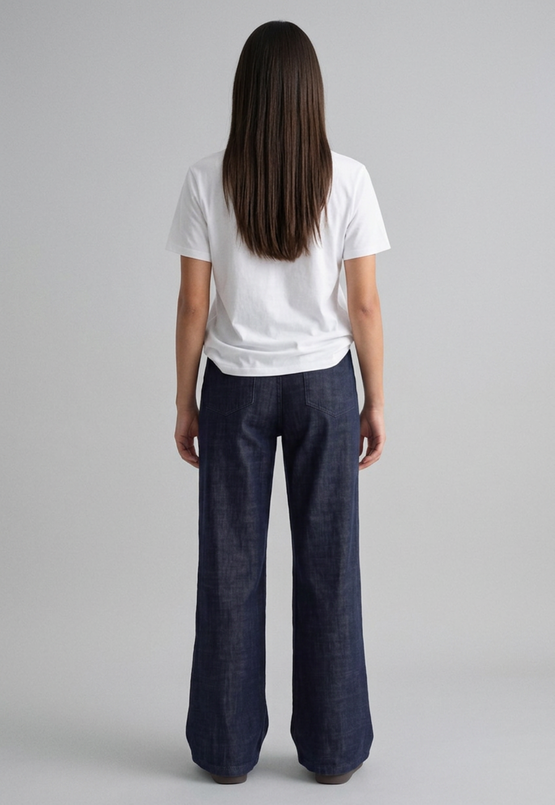 Jeans Mujer Raw Oscuro Relaxed Azul 2
