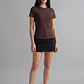 Falda Mujer Tachas Cintura Negro - Miniatura 4