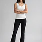 Calza Mujer Tiro Alto Flare Negro - Miniatura 4