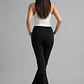 Calza Mujer Tiro Alto Flare Negro - Miniatura 2