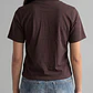 Polera Mujer Tachas Delantero Café - Miniatura 3