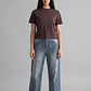 Polera Mujer Tachas Delantero Café - Miniatura 2