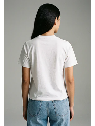 Polera Mujer Tachas Delantero Crudo
