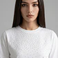 Polera Mujer Tachas Delantero Crudo - Miniatura 3