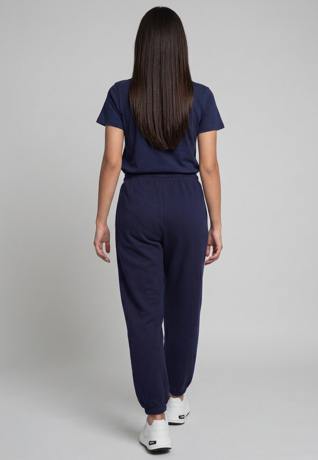 Pantalón Buzo Mujer Balloon Varsity Azul 2