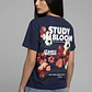 Polera Mujer Boxy Fit Bloom Azul - Miniatura 1