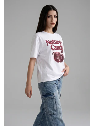 Polera Mujer Print Granada Crudo