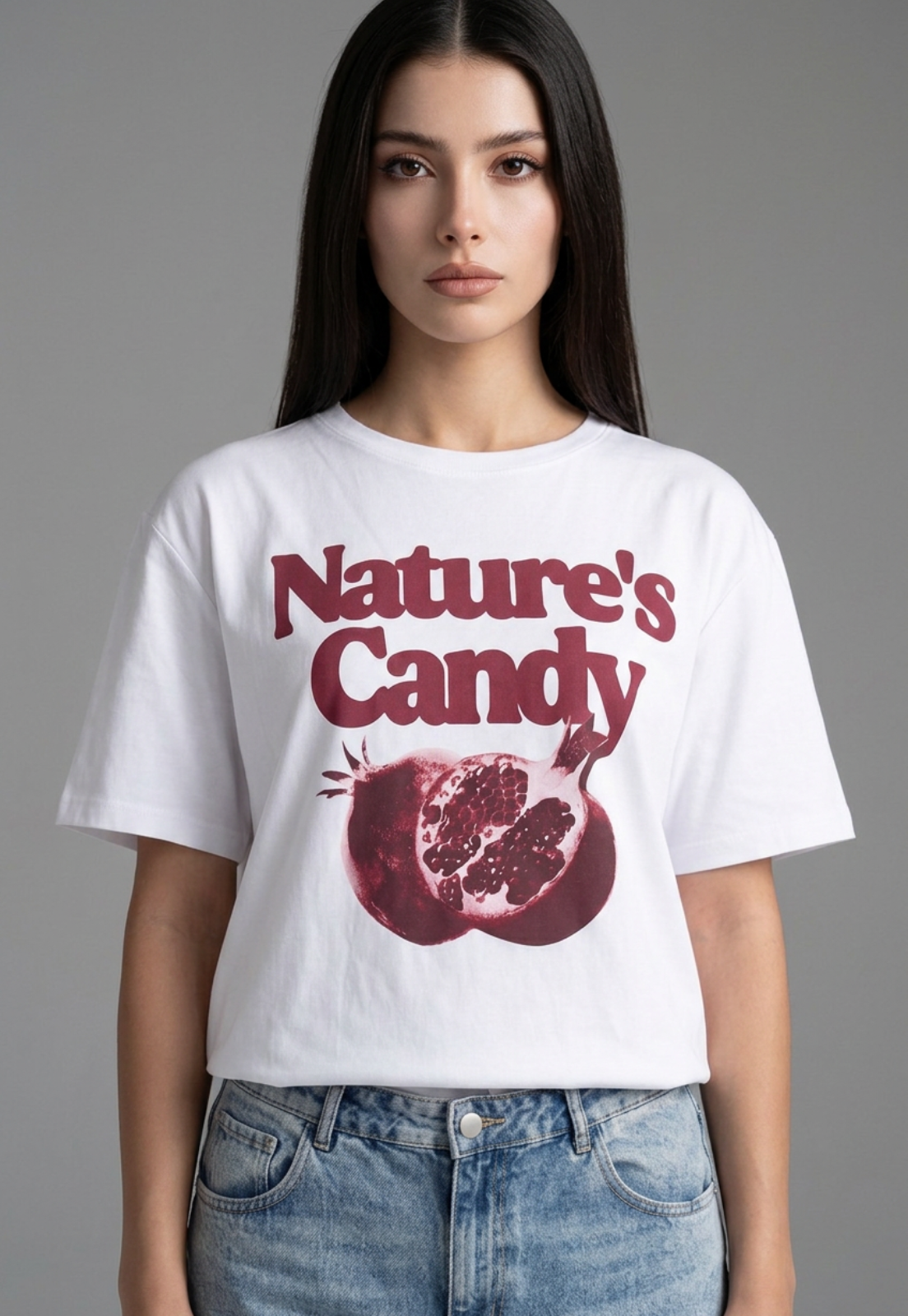 Polera Mujer Print Granada Crudo 4