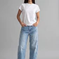 Jeans Mujer Barrel Tiro Medio Celeste - Miniatura 1