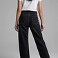 Jeans Mujer Barrel Tiro Medio Negro - Miniatura 2