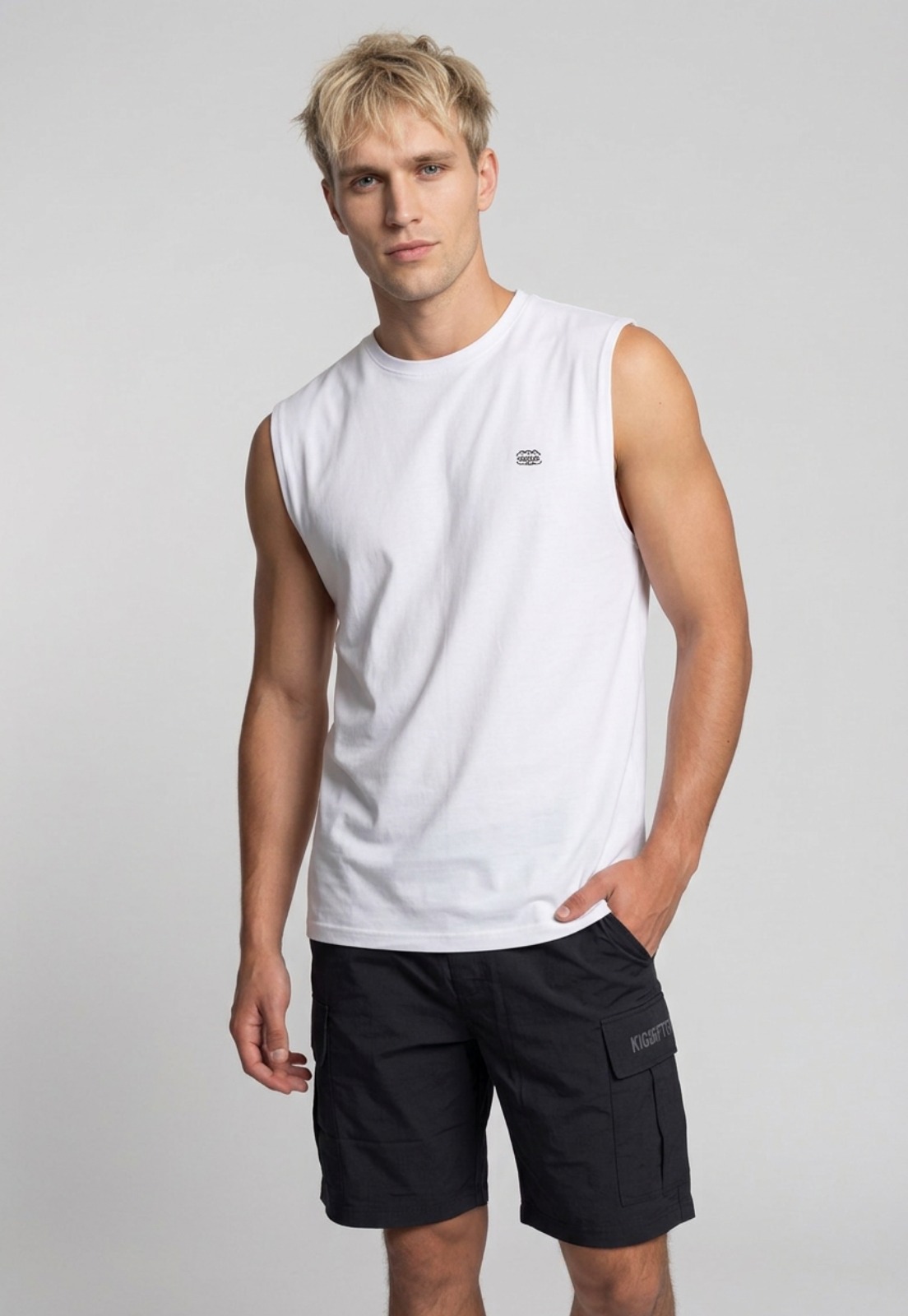 Sudadera Hombre Print Oversize Blanco Training 1