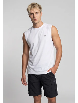 Sudadera Hombre Print Oversize Blanco Training