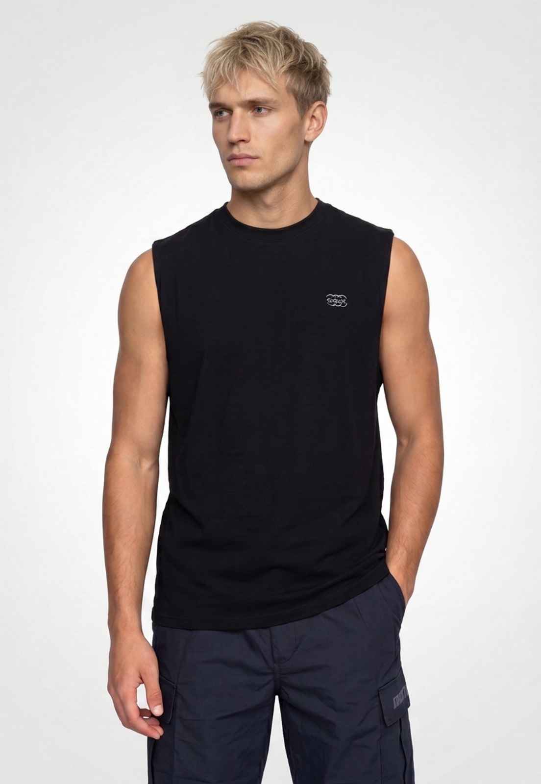 Sudadera Hombre Print Oversize Negro Training 1