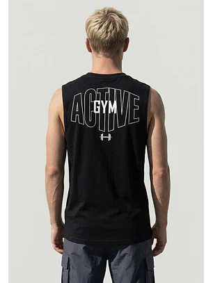 Sudadera Hombre Print Oversize Negro Training