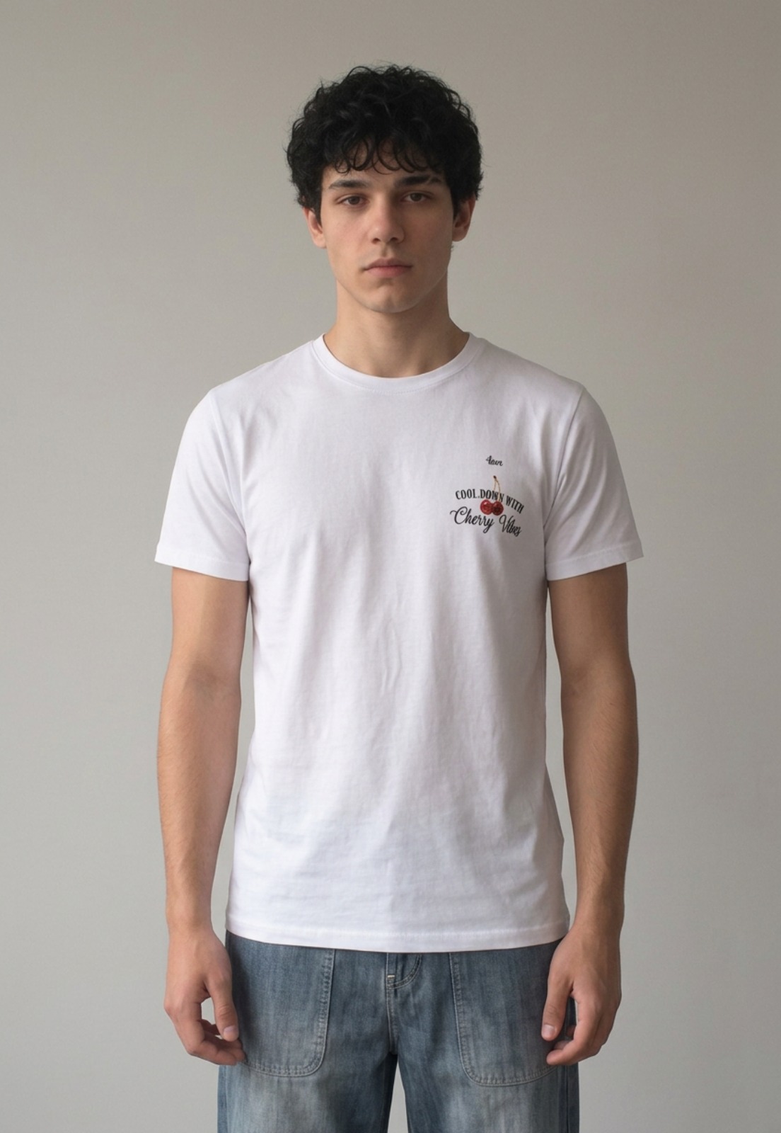Polera Hombre Hielos Guindas Blanco 2