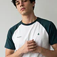 Polera Hombre Bicolor Verde - Miniatura 2