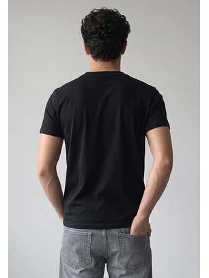 Polera Hombre Death Calavera Negro